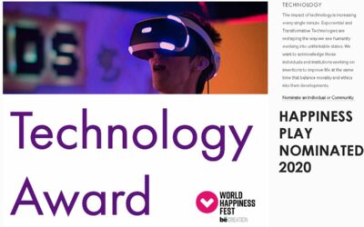 Happiness Play has been nominated for the world’s top wellness award