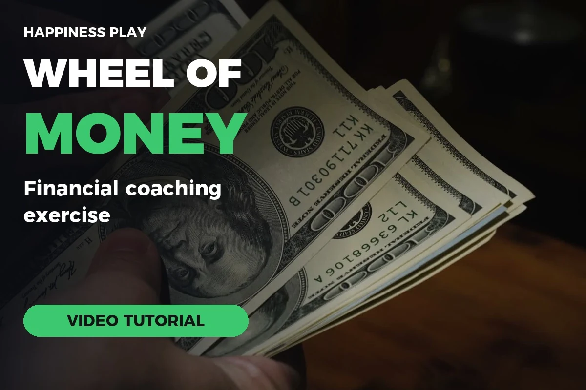 Money wheel: financial coaching exercise